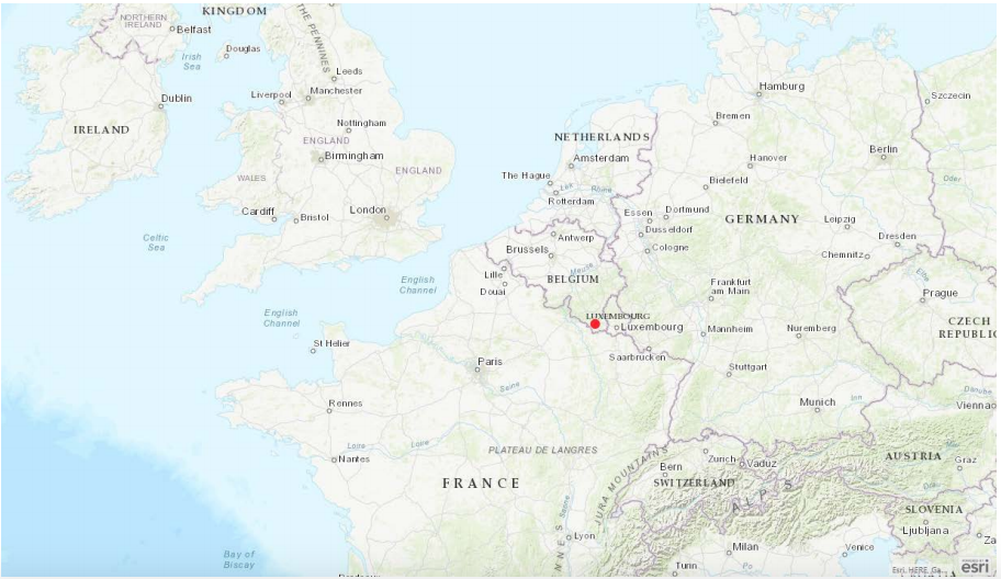 Map of Belgium outbreak